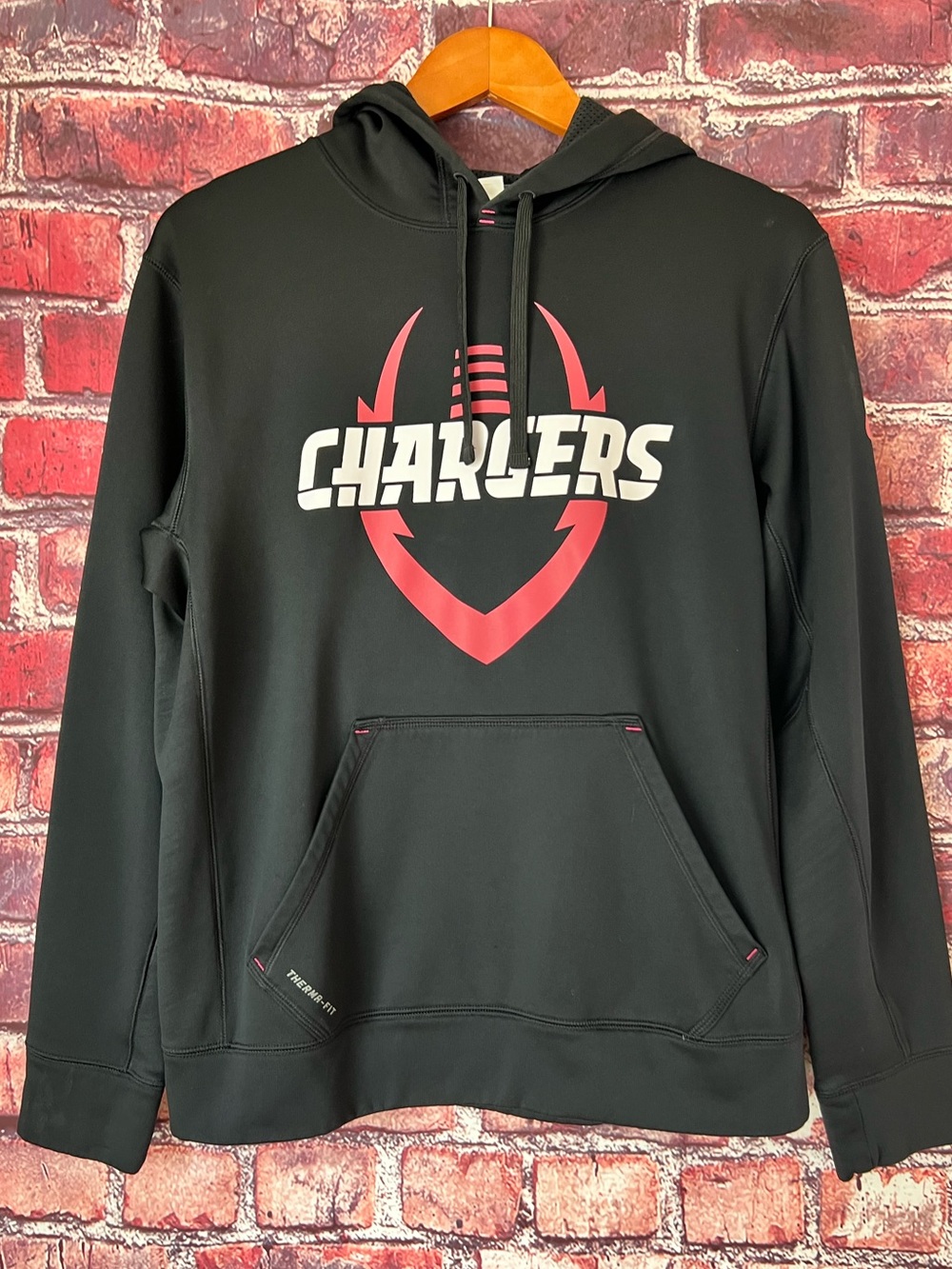 Nike Rare Team Issued San Diego Chargers Crucial Catch Hoodie Size M